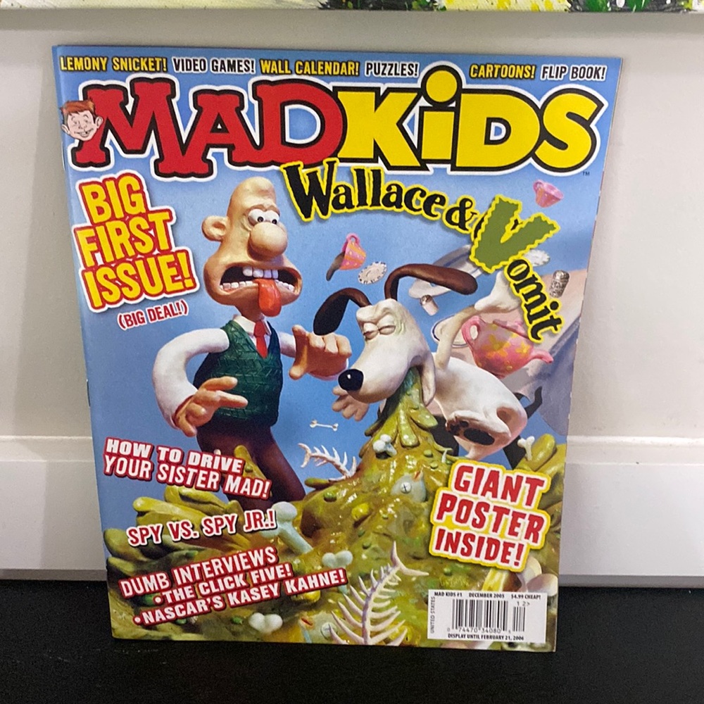 Vintage Mad Kids Magazine Issue 1 Premiere First Issue 2005 Wallace Vomit Cover
